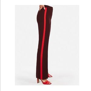 Express Super High Waisted Stripe Wide Leg Pant
